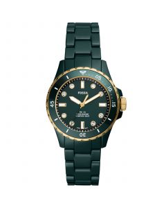 Women's Fb-01 Three-Hand Green Ceramic Bracelet Watch, 36mm