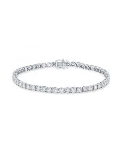 Unisex Lab Grown Diamond Tennis Bracelet (5 ct. t.w.) in 10k White Gold