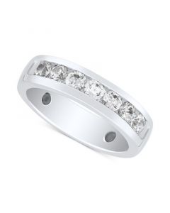 Men's Lab Grown Diamond Band (1 ct. t.w.) in 10K White Gold