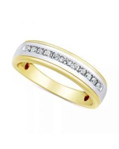 Men's Lab Grown Diamond Band (1/4 ct. t.w.) in 10k Gold