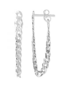 Curb Link Chain Dangle Drop Earrings, Created for Macy's