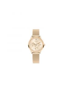 Women's Shiny Gold-Tone Mesh Metal Bracelet Watch 34mm