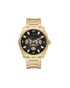 Men's Shiny Gold-Tone Metal Bracelet Watch 46mm