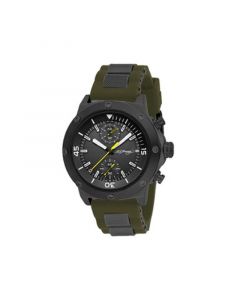 Men's Olive Silicone Strap Watch 52mm