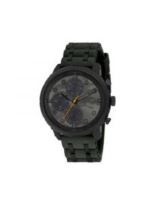 Men's Two-Tone Silicone Strap Watch 48mm