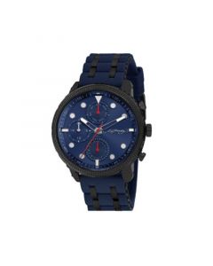 Men's Navy Silicone Strap Watch 48mm