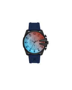 Men's Navy Silicone Strap Watch 53mm