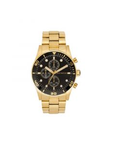 Men's Shiny Gold-Tone Metal Bracelet Watch 46.5mm