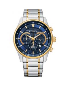 Men's Chronograph Two-Tone Stainless Steel Bracelet Watch 42mm