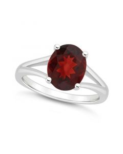 Women's Garnet (3-1/10 ct.t.w.) Ring in Sterling Silver