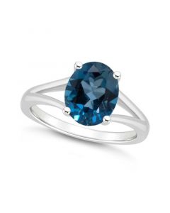 Women's London Blue Topaz (3-3/5 ct.t.w.) Ring in Sterling Silver