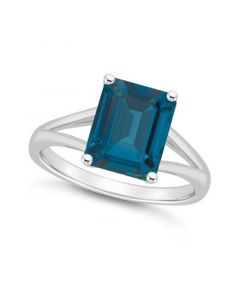 Women's London Blue Topaz (4-1/4 ct.t.w.) Ring in Sterling Silver