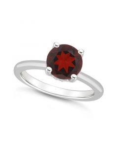 Women's Garnet (2-1/2 ct.t.w.) and Diamond Accent Ring in Sterling Silver