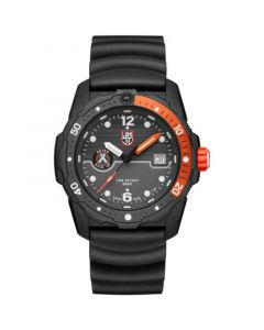 Men's Swiss Bear Grylls Survival SEA Series Never Give Up Dive Black Rubber Strap Watch 42mm