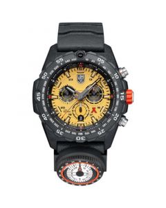 Men's Swiss Chronograph Bear Grylls Survival Master Series Compass Dark Gray Rubber Strap Watch 45mm