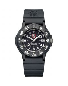 Men's Swiss Original Navy Seal EVO Series Military Dive Black Rubber Strap Watch 43mm