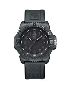 Men's Swiss Navy Seal Colormark Foundation Exclusive Black Rubber Strap Watch 44mm