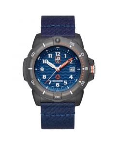 Men's Swiss TIDE Recycled Ocean Material Eco Series Blue PET Strap Watch 46mm