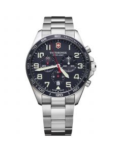 Swiss Army Men's Chronograph FieldForce Stainless Steel Bracelet Watch 42mm