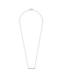 Diamond Bar Pendant Necklace (1/6 ct. t.w.) in 14k White Gold or 14K Yellow Gold, 18" + 2" extender, Created for Macy's