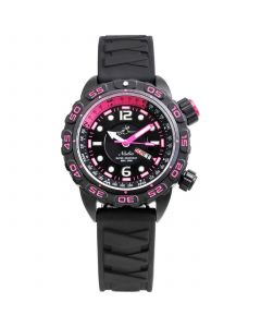 Women's Automatic Nadia Black Silicone Strap Watch 35mm