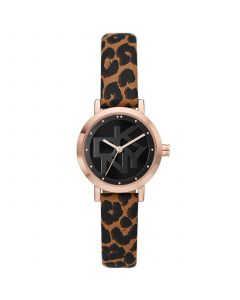 Women's Soho Animal Print Leather Strap Watch 28mm