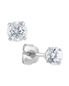 Diamond Stud Earrings (3/8 ct. t.w.) in Sterling Silver