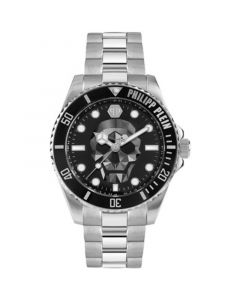 Men's The $kull Stainless Steel Bracelet Watch 44mm