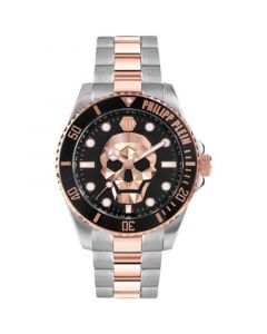 Men's The $kull Two Tone Stainless Steel Bracelet Watch 44mm