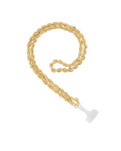 Women's Gold-Tone Alloy Chain Compatible with Apple AirPods and AirPods Pro