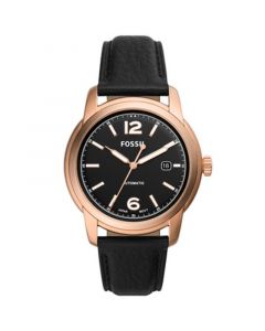 Men's Heritage Automatic Black Leather Watch 43mm