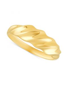 Polished Wavy Design Statement Ring in 10k Gold, Created for Macy's