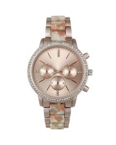 Women's Camo & Rose Gold-Tone Bracelet Watch 40mm, Created for Macy's