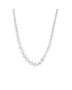 Cubic Zirconia Necklace in Sterling Silver