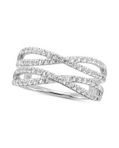 Diamond Infinity Enhancer Ring (1/2 ct. t.w.) in 14k White Gold