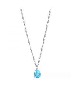 Blue Topaz Pear Solitaire Pendant Necklace (1-1/4 ct. t.w.) in Sterling Silver, 16" + 2" extender (Also in Citrine & Peridot)