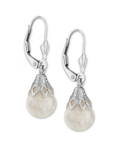 Crushed Opal Leverback Drop Earrings (2-3/4 ct. t.w.) in 14k White Gold