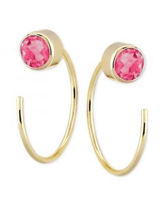 Pink Tourmaline Threader Earrings (1/2 ct. t.w.) in 14k Gold