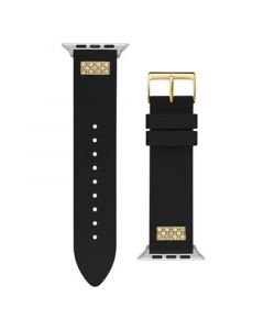 Men's Black Glitz Silicone Strap 42mm, 43mm ,44mm Apple Watch Band