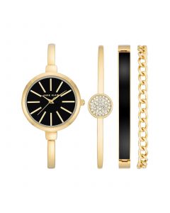 Women's Gold-Tone Alloy Bangle Watch 32mm and Bracelet Set