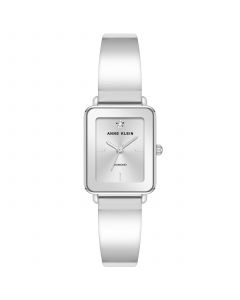 Women's Silver-Tone Solid Bangle Watch, 22X27mm