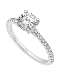 GIA Certified Diamond Engagement Ring (1-1/4 ct. t.w.) in 14k White Gold