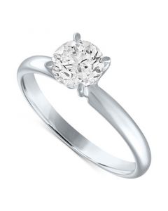 GIA Certified Diamond Engagement Ring (1 ct. t.w.) in 14k White Gold