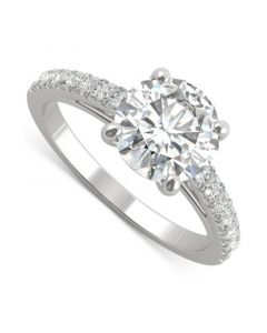 Moissanite Engagement Ring (2-1/5 ct. t.w. Diamond Equivalent) in 14k White Gold