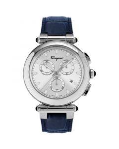 Men's Chronograph Idillio Blue Leather Strap Watch 42mm