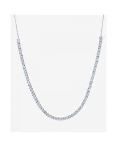 Diamond 18" Tennis Necklace (1/2 ct. t.w.) in Sterling Silver