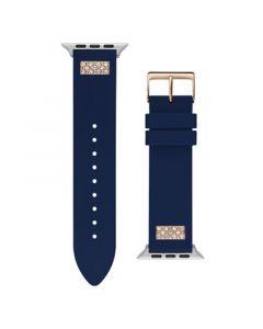 Men's Navy Glitz Silicone Strap 42mm, 43mm ,44mm Apple Watch Band