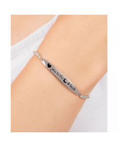 Cubic Zirconia Love You to the Moon & Back Bolo Bracelet, Created for Macy's