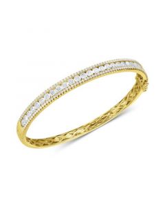 Cubic Zirconia Bangle Bracelet