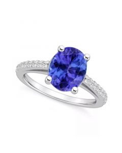 Tanzanite (2-3/4 Ct. t.w.) and Diamond (1/4 Ct. t.w.) Ring